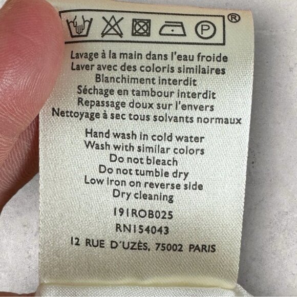 Sezane 100% Silk Sollie Maxi Dress Floral Watercolour Size 36 French US 4 Boho - Picture 12 of 15